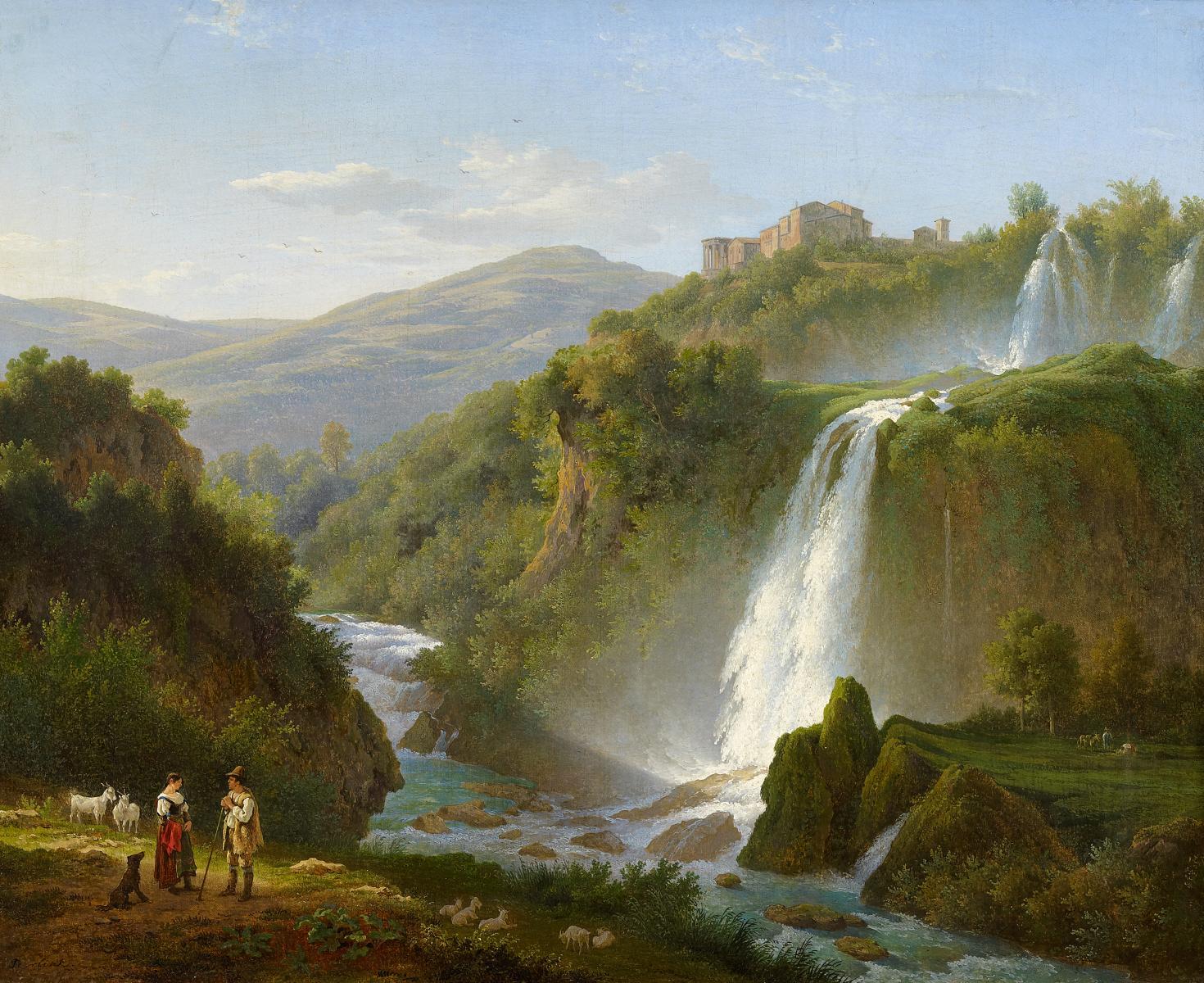 Abraham Teerlink - Wasserfall bei Tivoli
