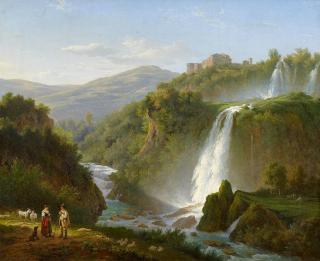 Abraham Teerlink - Wasserfall bei Tivoli