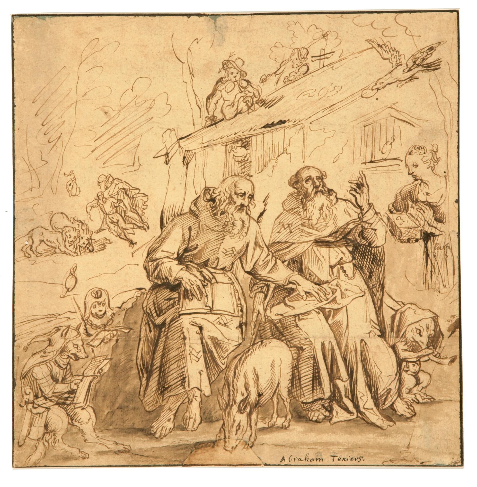 Abraham Teniers - Die Versuchung des heiligen Antonius.