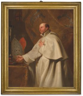 Abraham Van Diepenbeeck - Portrait of Johannes Chrysostomus vander Sterre (1591–1652), three-quarter-length, before an ornate curtain