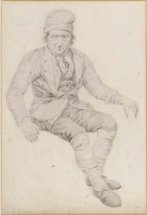 Abraham van Strij - Study of A Seated Peasant