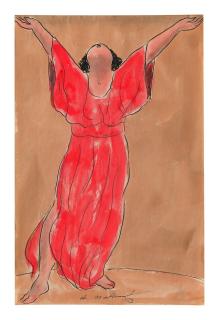 Abraham Walkowitz - Isadora Duncan Dancing I