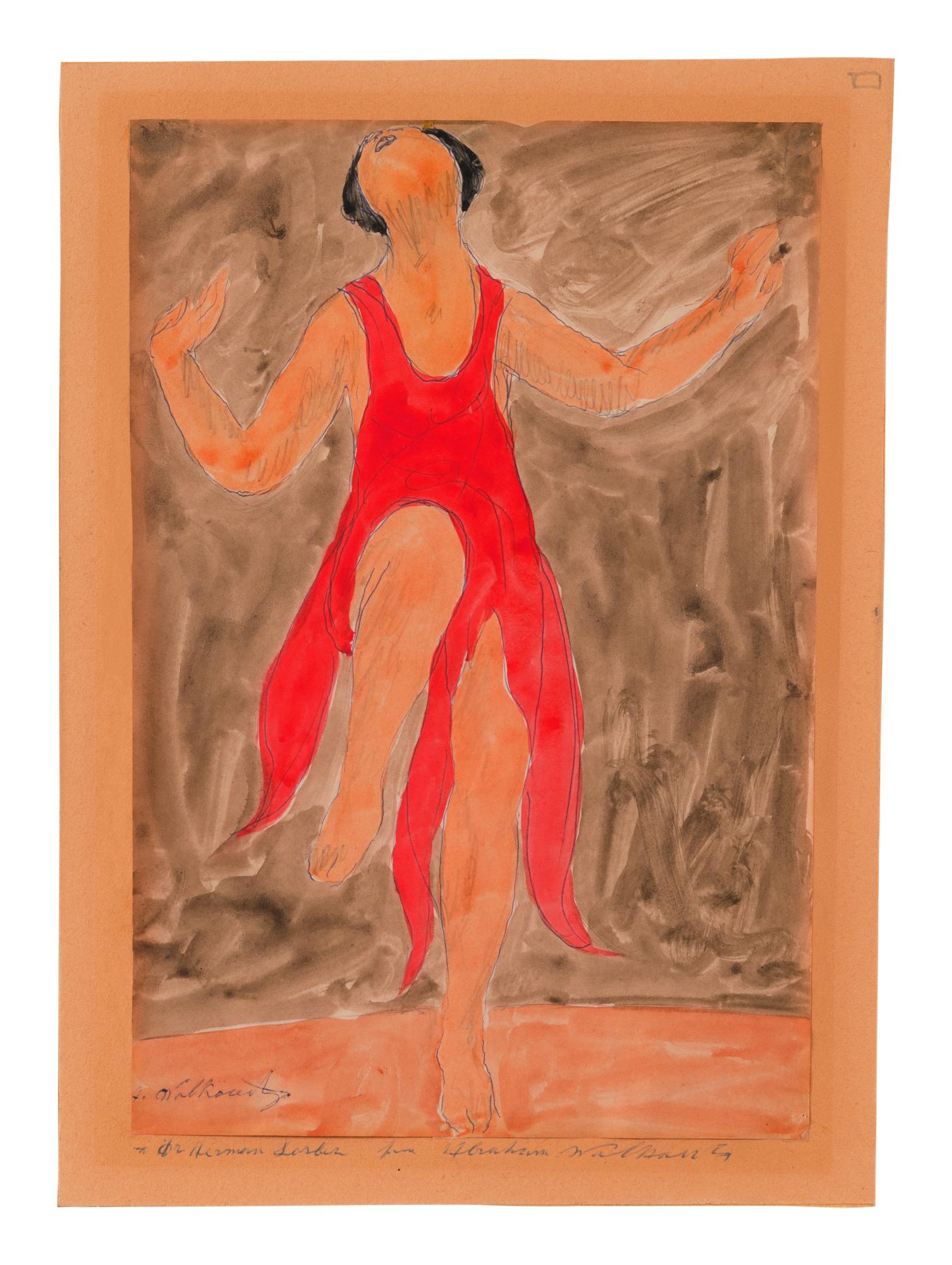 Abraham Walkowitz - Isadora Duncan Dancing Iii