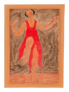 Abraham Walkowitz - Isadora Duncan Dancing Iii