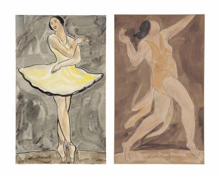 Abraham Walkowitz - Isadora Duncan in Yellow; and Isadora Duncan