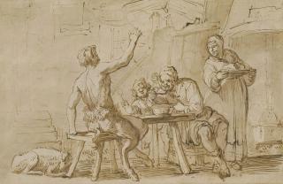 Abraham Willaerts - The Satyr and the Peasant