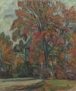 Abram Anshelovich Manevich - Red Tree