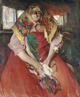 Abram Arkhipov - A seated peasant woman