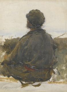 Abram Efimovich Arkhipov - Study Of A Seated Man