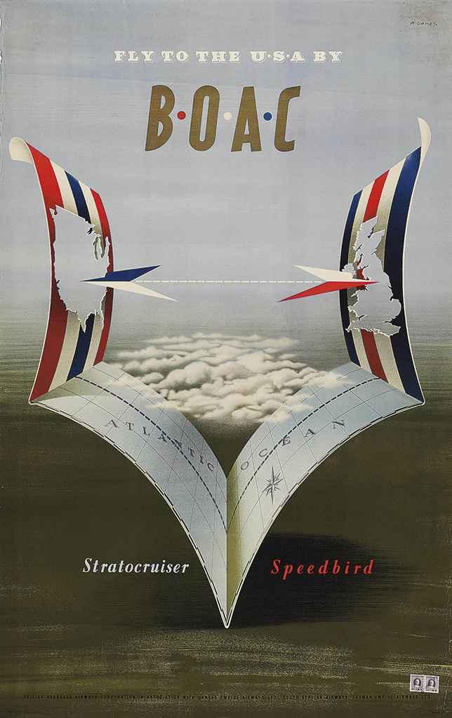 Abram Games - B.O.A.C., Stratocruiser Speedbird