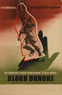 Abram Games - Blood Donors. If He Should Fall.....