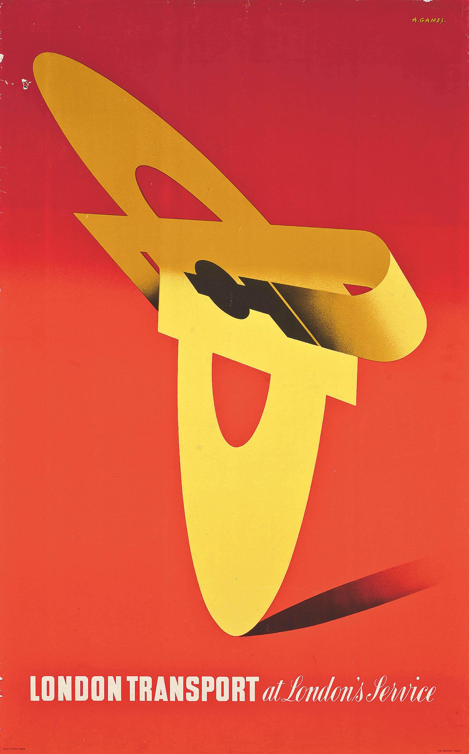 Abram Games - London Transport At London\'S Service