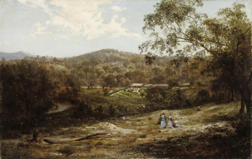 Abram Louis Buvelot - Tubbutt Homestead in the Bombala district, in the foothills of the Snowy Mountains