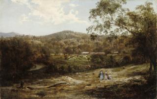 Abram Louis Buvelot - Tubbutt Homestead in the Bombala district, in the foothills of the Snowy Mountains