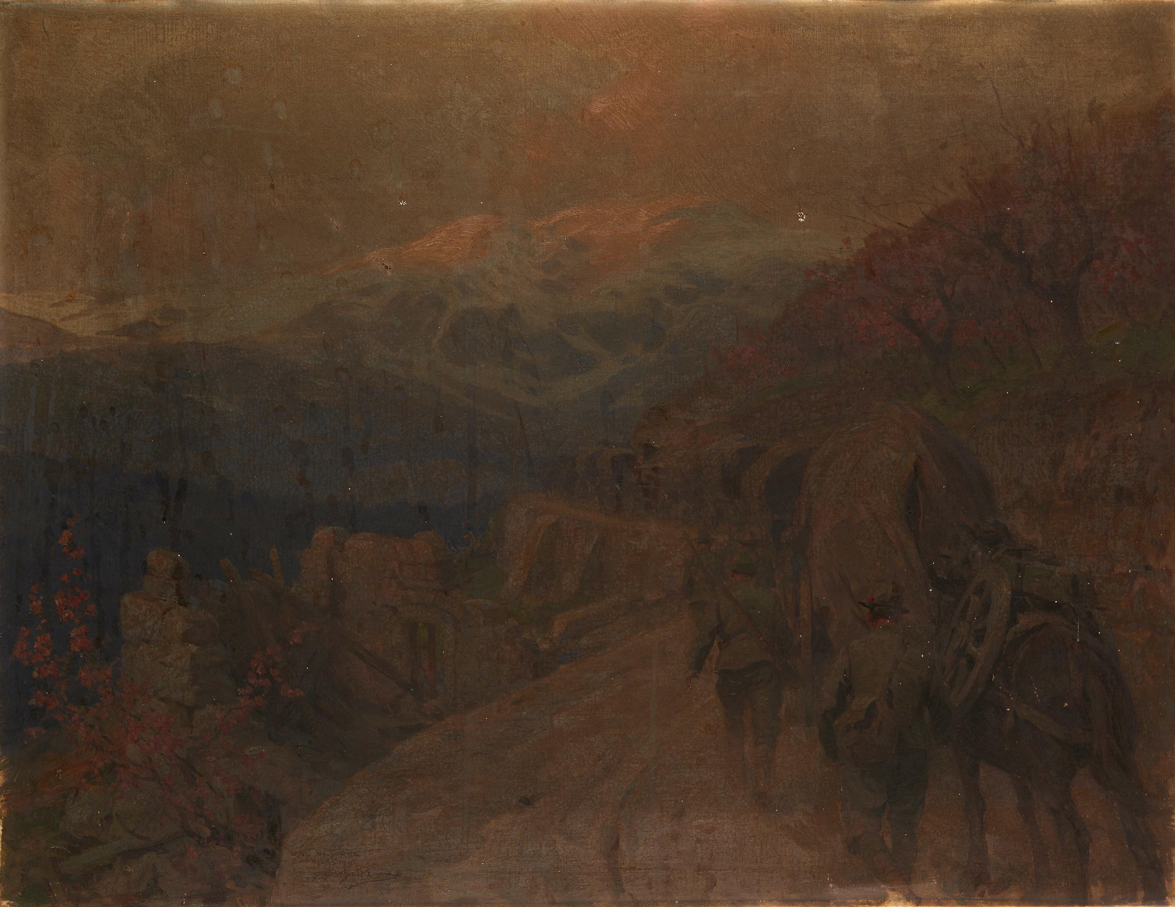 Achille Beltrame - Artiglieria someggiata