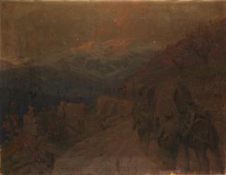 Achille Beltrame - Artiglieria someggiata