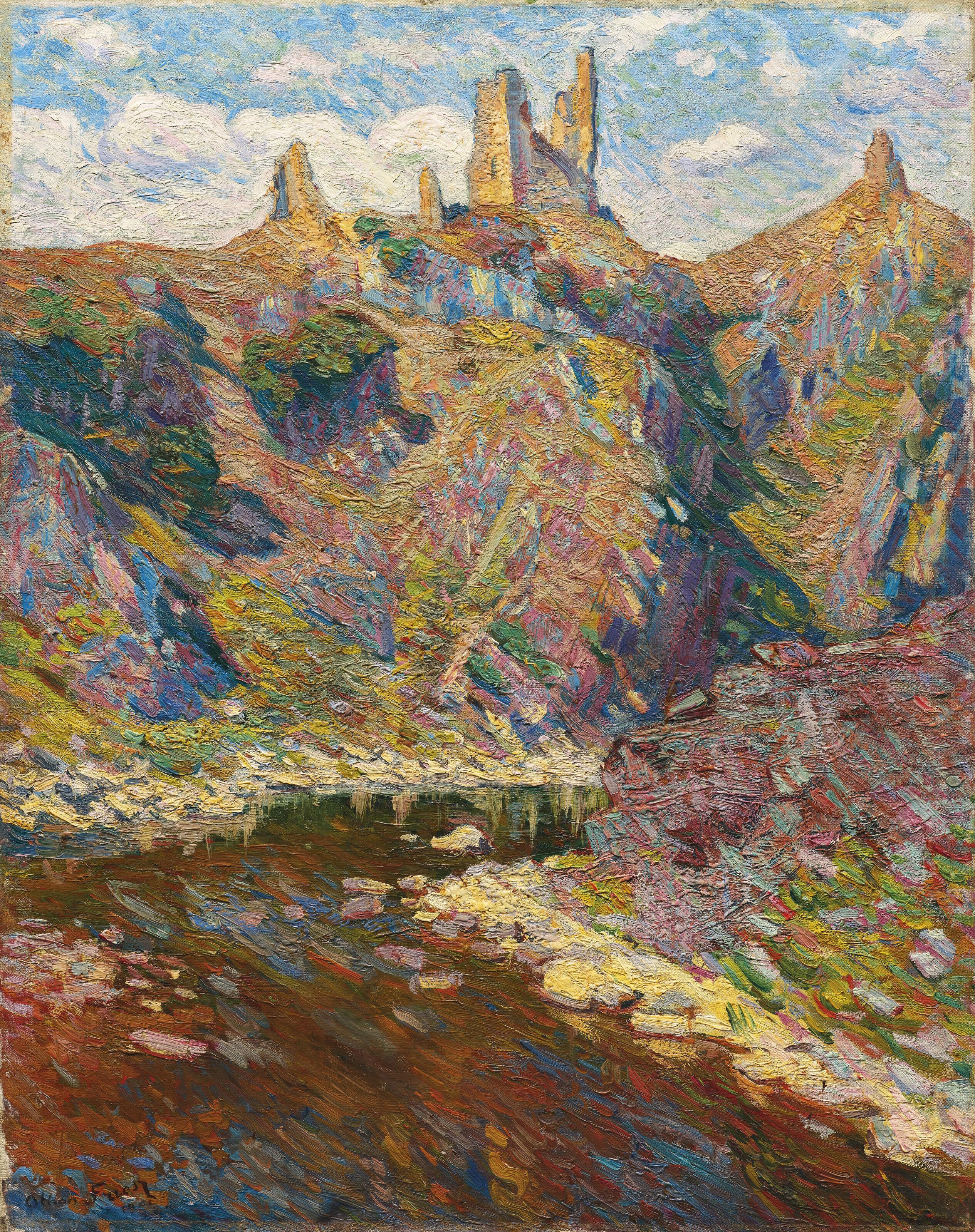 Achille-Émile Othon Friesz - Château de Crozant dominant la Creuse