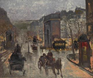 Achille-Emile Othon Friesz - Scène de rue parisienne (la Porte Saint-Martin)