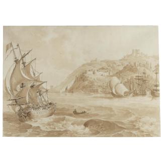 Achille Etna Michallon - A Castle On The Bosphorous