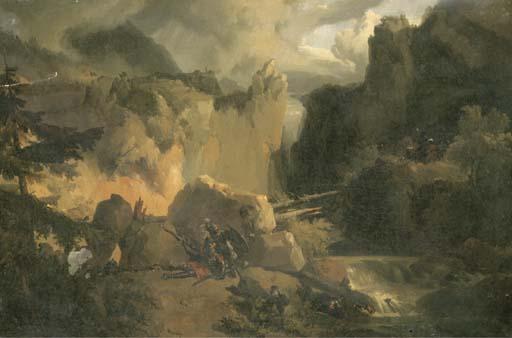 Achille Etna Michallon - Roland And Oliver At The Battle of Roncesvalles