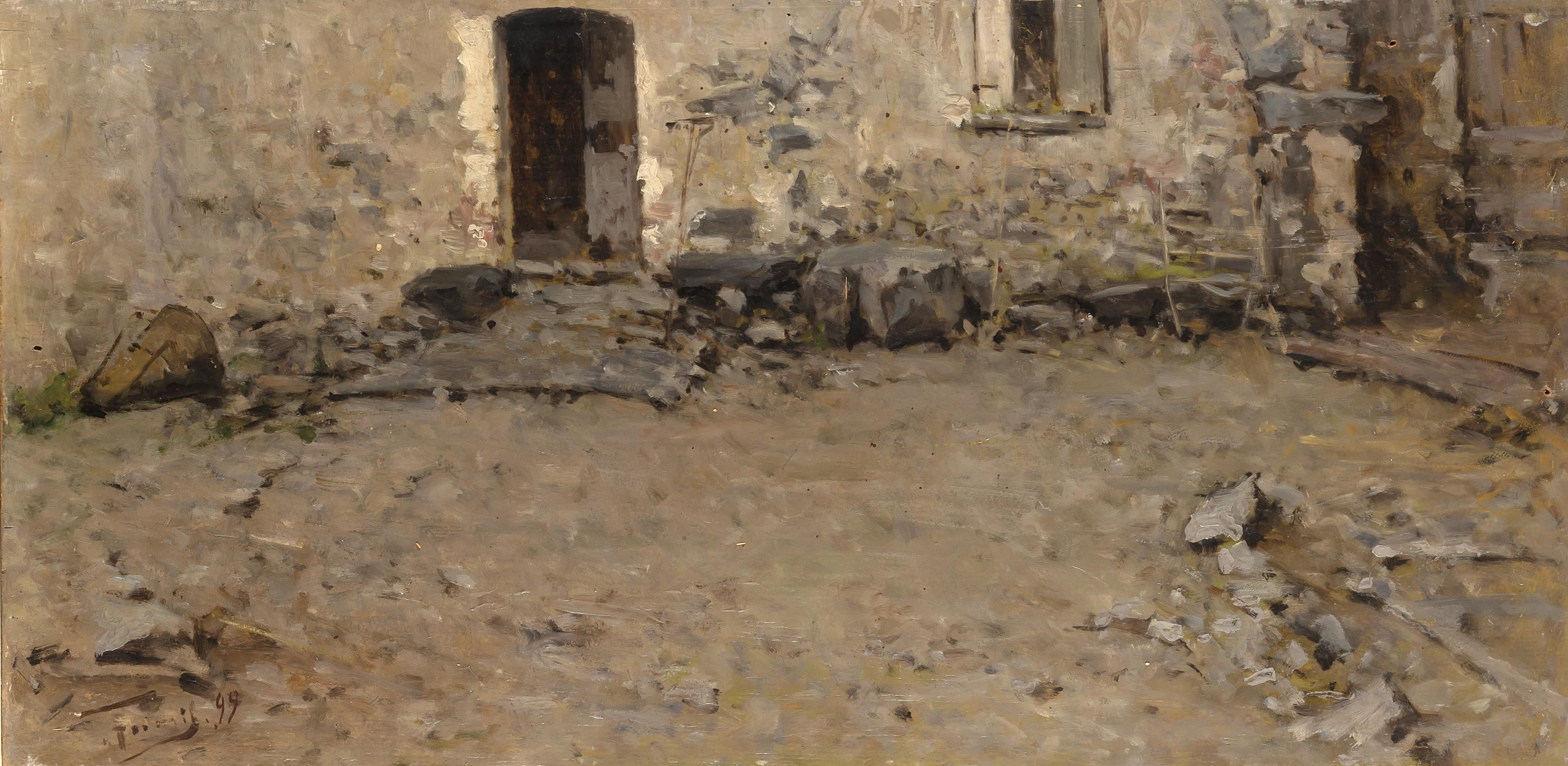 Achille Formis Befani - Il cortile