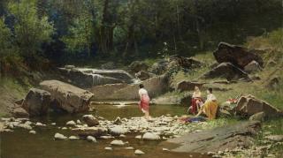 Achille Formis Befani - Le bagnanti