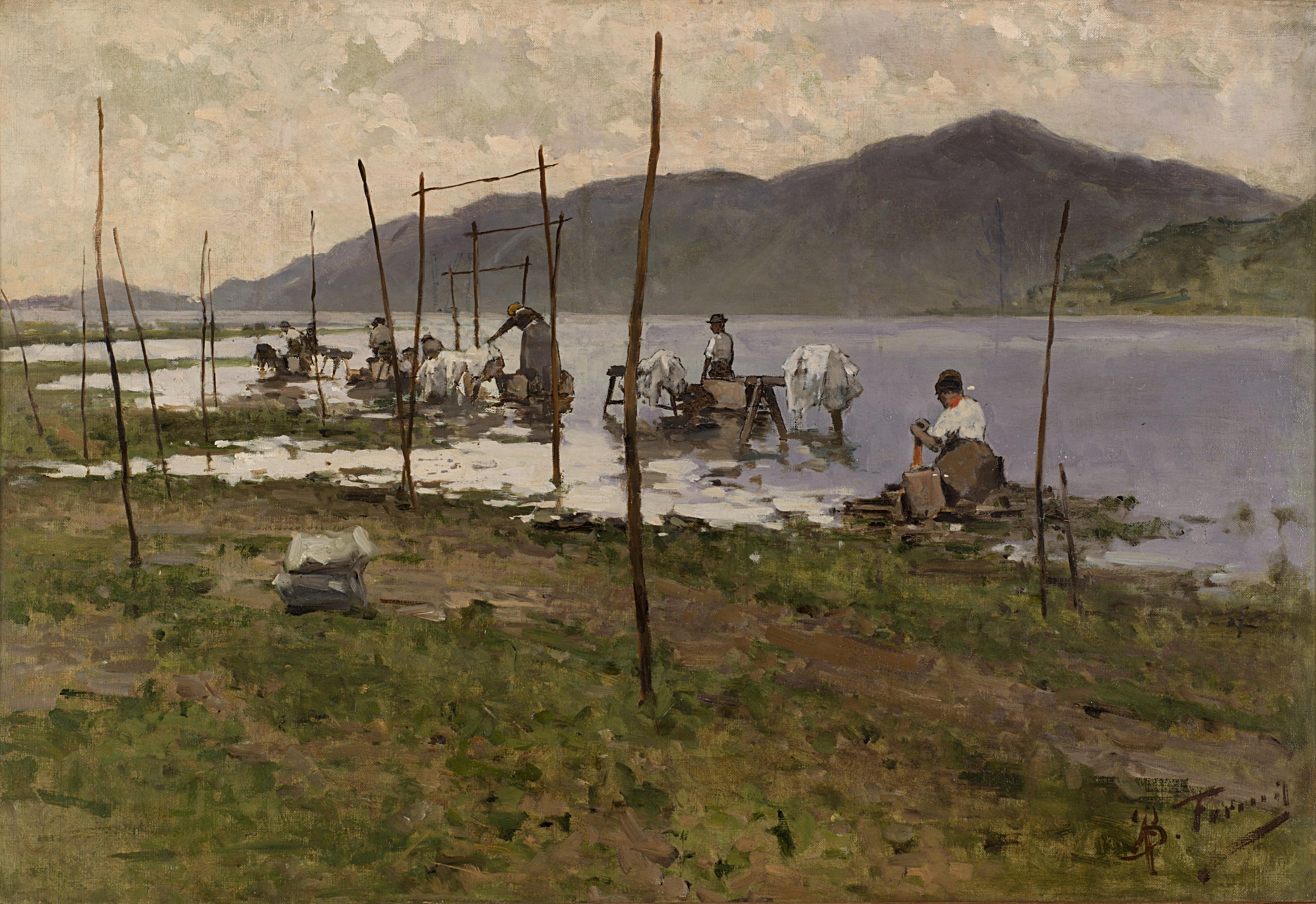 Achille Formis Befani - Le lavandaie