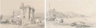 Achille Gigante - Un Porto Nel Baia Di Napoli; Un Castello