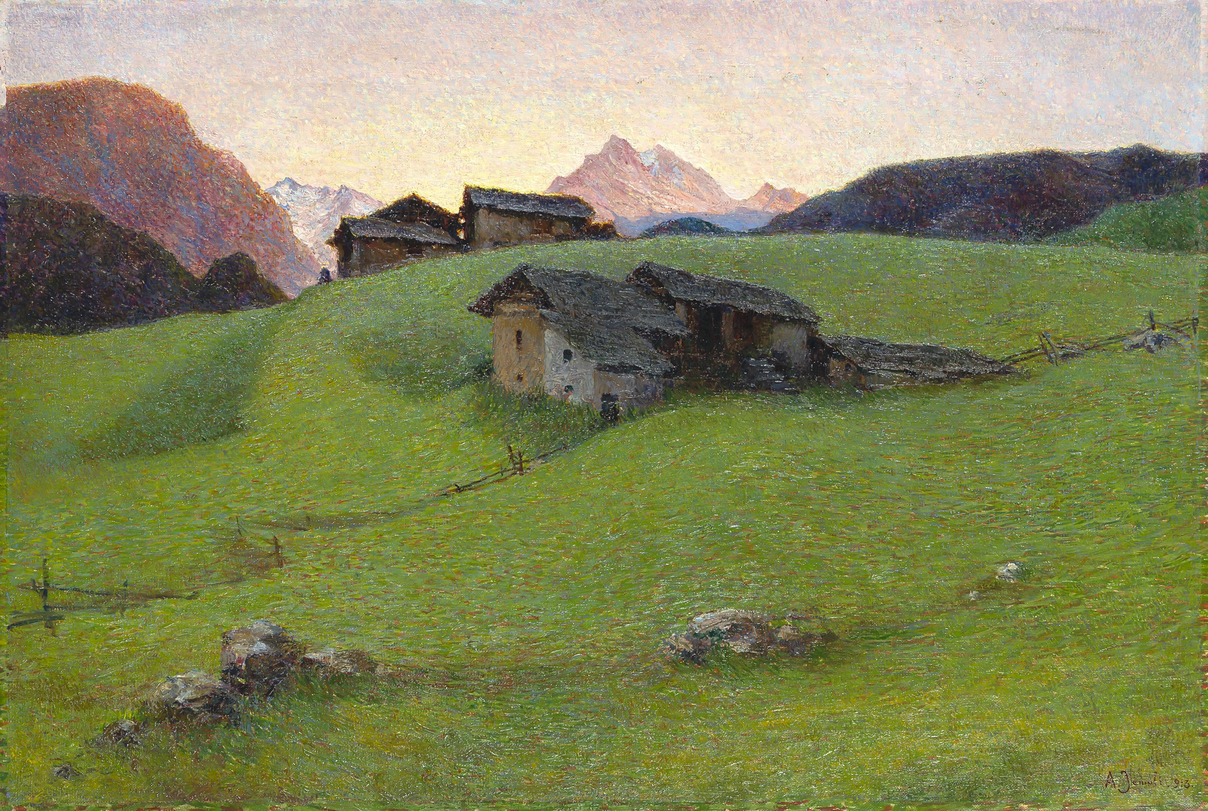 Achille Jemoli - Montagna, effetto di rosa