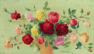 Achille Laugé - Bouquet de roses