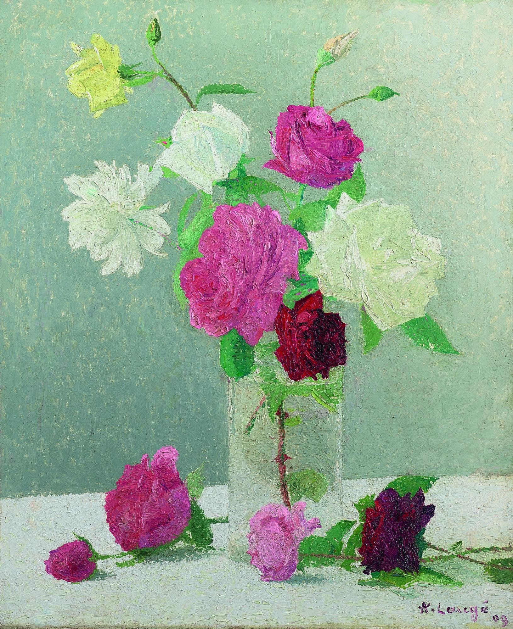 Achille Laugé - Bouquet De Roses