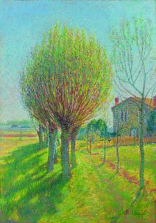 Achille Laugé - L\'Allée De Saules Derrière L\'Alouette, Maison De L\'Artiste