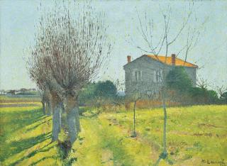 Achille Laugé - L’allée de saules derrière l’Alouette