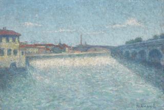 Achille Laugé - Le Pont De Halage De Tounis À Toulouse