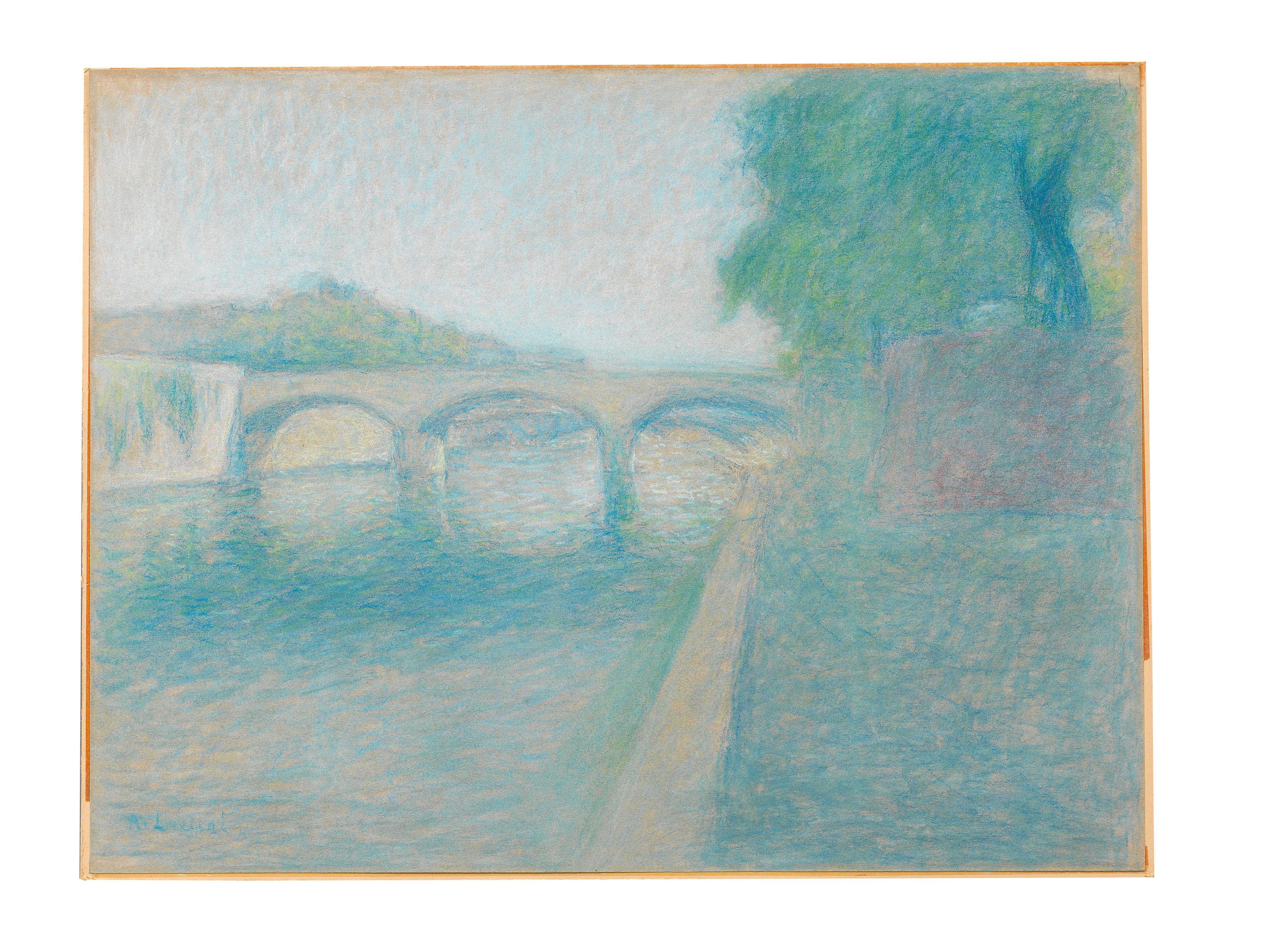 Achille Laugé - Le Pont de l\'Archevêché à Paris