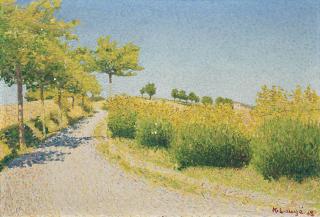 Achille Laugé - Route aux environs de Cailhau