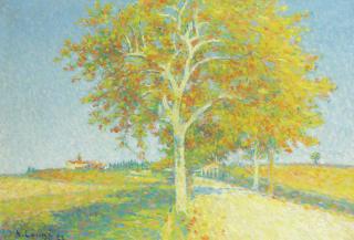 Achille Lauge - Route De Cailhau En Automne