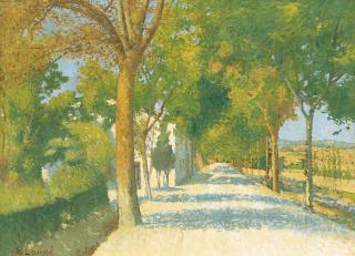 Achille Laugé - Route ombragée