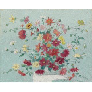 Achille Laugé - Vase De Fleurs