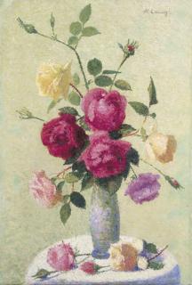 Achille Laugé - Vase de fleurs