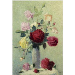Achille Laugé - Vase De Roses
