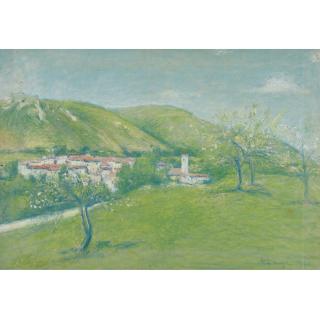Achille Laugé - Vue De Ginoles-Les-Bains