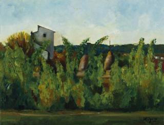 Achille Lega - Paesaggio autunnale