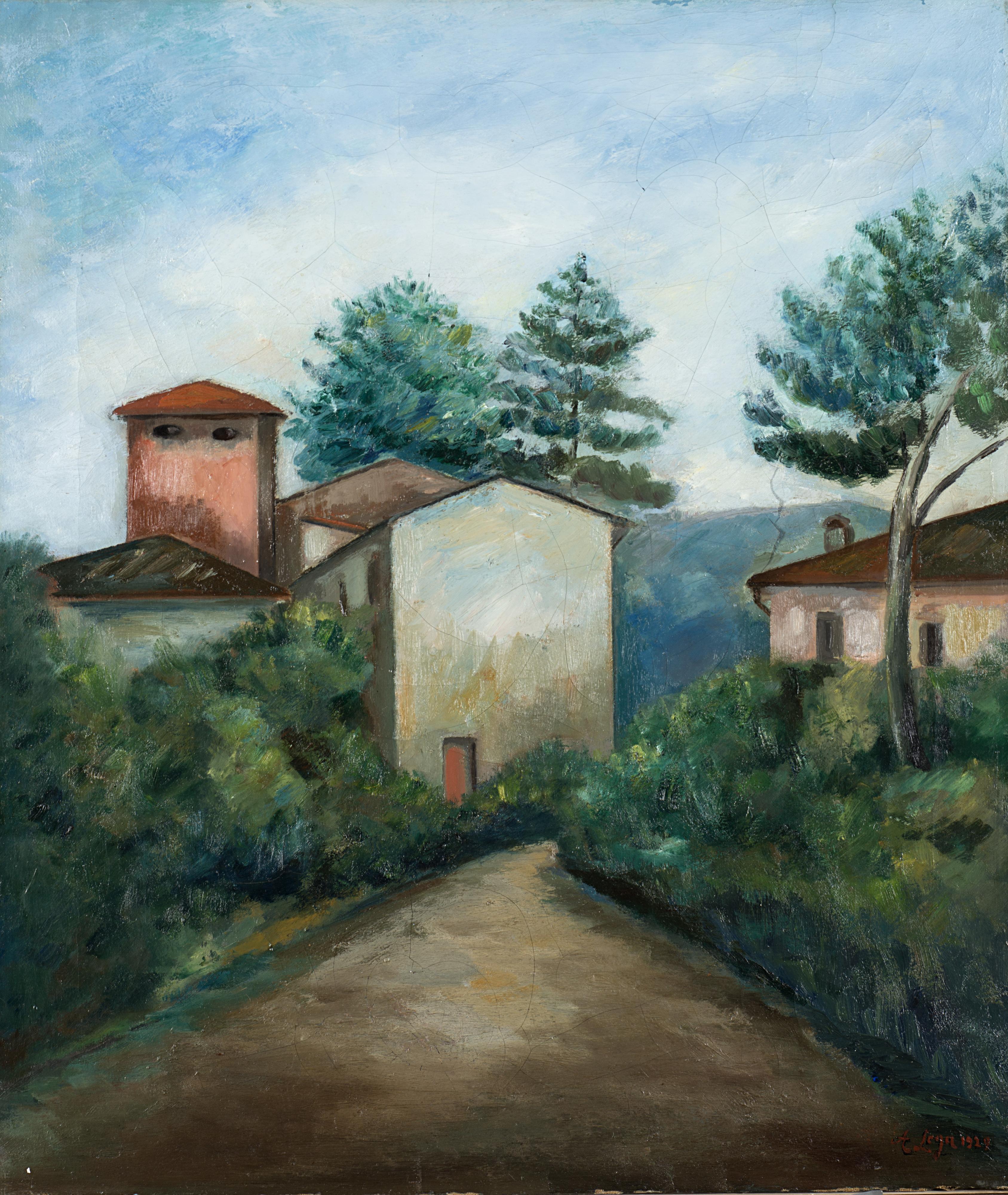 Achille Lega - Strada nei pressi di Impruneta