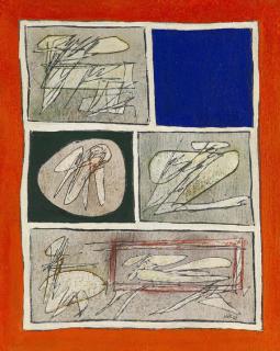 Achille Perilli - La caverna rosea