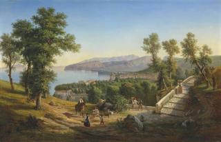 Achille Solari - Sorrento From Punta Campanella