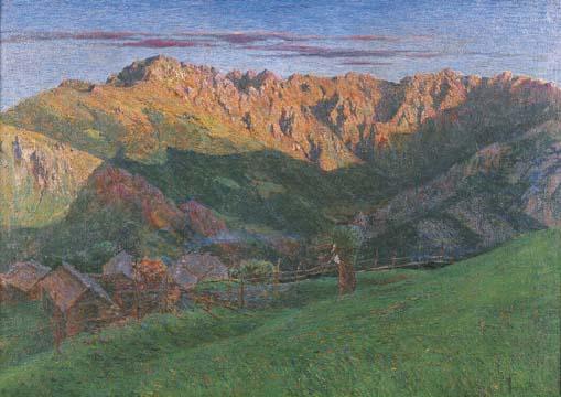 Achille Tominetti - Paesaggio montano