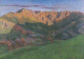Achille Tominetti - Paesaggio montano