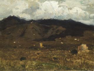 Achille Vertunni - Paesaggio collinare