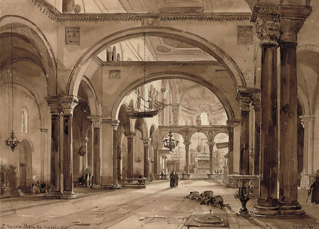 Achille Vianelli - Interior of the Church of S. Niccolo, Bari